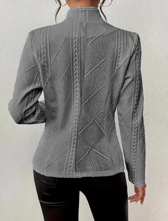 Clearance Women's Blazer Comfortable Breathable Buttons Fashion Modern Plain Work Daily Regular Stand Collar Regular Fit Long Sleeve Outerwear Black White Pink Spring Fall Women Blazers & Suits