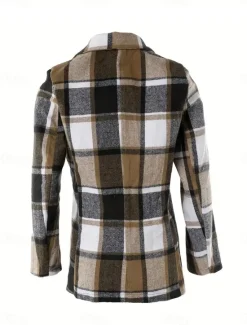 Sale Women's Blazer Outdoor Adjustable Plaid Breathable Stylish Regular Fit Outerwear Long Sleeve Fall S Women Blazers & Suits