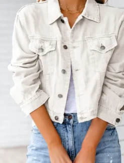 Hot Women's Blouse Plain Stylish Long Sleeve Shirt Collar Regular Tops Daily Holiday Buttons Pocket Black White Yellow Pink Red Spring Women Blouses & Shirts