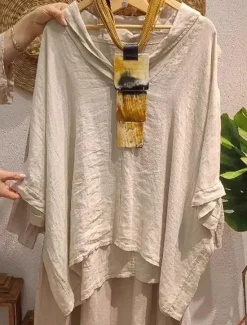 Outlet Women's Blouse Solid Color Elegant Casual Half Sleeve V Neck Regular Tops Daily Holiday Black White Yellow Navy Blue Orange Summer Fall Women Shirts
