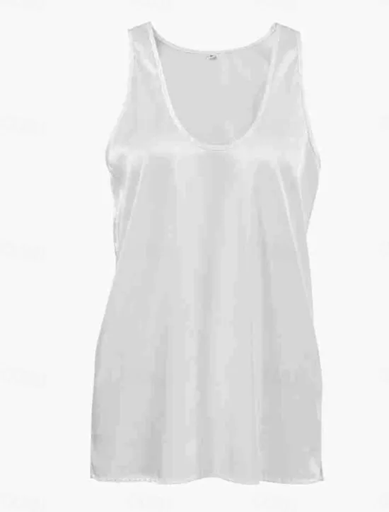 Best Women's Blouse Solid Color Stylish Sexy Casual Sleeveless U Neck Regular Tops Daily Going out Black White Summer Spring Women Blouses & Shirts