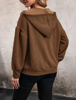 Hot Women's Blouse Stylish Modern Long Sleeve Regular Tops Work Daily Spring Fall Winter Women Hoodies & Sweatshirts