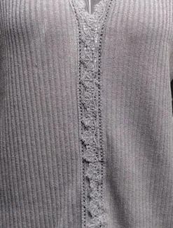 Clearance Women's Blouse Vintage Casual Lace Long Sleeve V Neck Work Black White Pink Green Spring Fall Winter Women Lace Tops