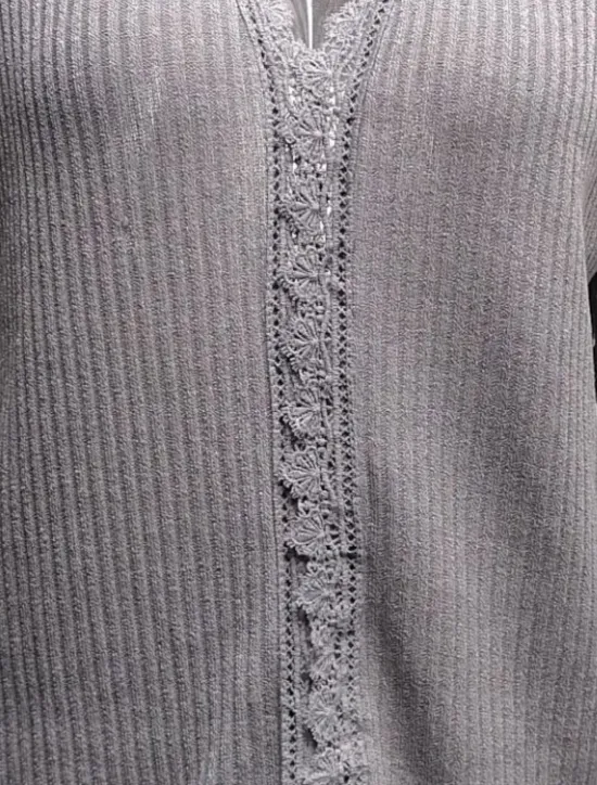 Clearance Women's Blouse Vintage Casual Lace Long Sleeve V Neck Work Black White Pink Green Spring Fall Winter Women Lace Tops