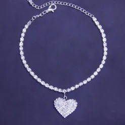 Sale Women's body chain Chic & Modern Anniversary Heart Anklet / Party Evening / Gold / Silver / Fall / Winter Women Trendy Jewelry