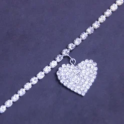 Sale Women's body chain Chic & Modern Anniversary Heart Anklet / Party Evening / Gold / Silver / Fall / Winter Women Trendy Jewelry