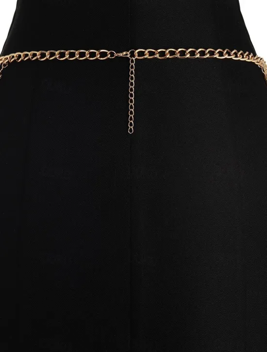 Outlet Women's body chain Fashion Outdoor Geometry Rantai cermin mata Women Trendy Jewelry