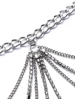 Outlet Women's body chain Fashion Outdoor Geometry Rantai cermin mata Women Trendy Jewelry