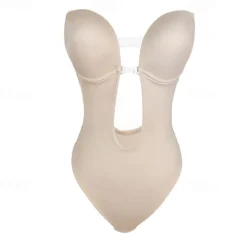 Online Women's Bodysuits Backless Tummy Control Push Up Wedding Party Party & Evening Club Sport Overbust Corset Pure Color Home Outfits Women Shapewear