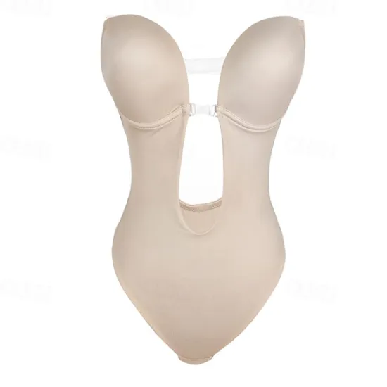 Online Women's Bodysuits Backless Tummy Control Push Up Wedding Party Party & Evening Club Sport Overbust Corset Pure Color Home Outfits Women Shapewear
