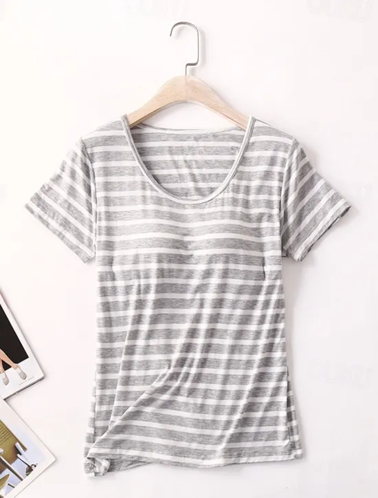 Outlet Women's Bolero Top Daily Date Going out Fashion Long Sleeve Crew Neck Black Summer Spring Home Outfits Women Pajama-Setter