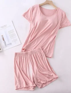 Hot Women's Bolero Top Daily Date Going out Daily Long Sleeve Crew Neck Black Summer Spring Home Outfits Women Pajama-Setter