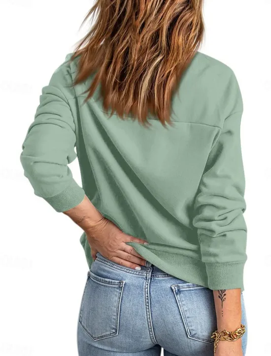 Online Women's Bomber Jacket Outdoor Street Daily Wear Fall Winter Short Coat Regular Fit Thermal Warm Breathable Stylish Casual Jacket Long Sleeve Plain with Pockets Full Zip Blue Green Apricot Women Jackets