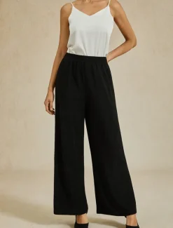 Women's Bootcut Elegant Classic & Timeless Sparkle Full Length High Waist High Elasticity Summer Spring Fall Women Pants