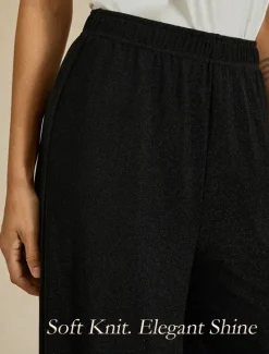 Women's Bootcut Elegant Classic & Timeless Sparkle Full Length High Waist High Elasticity Summer Spring Fall Women Pants
