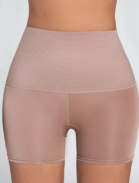Sale Women's Boyshorts Seamless Panty Shaping Panty 1 PC Underwear Simple Classic Pure Color High Waist Plus Size Petite Gender Neutral Black Brown S M L Women Shorts