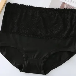 Clearance Women's Brief Underwear 1 PC Underwear Fashion Simple Sexy Lace Hole Flower High Waist Sexy Black Purple Pink M L XL Home Outfits Women Lingerie