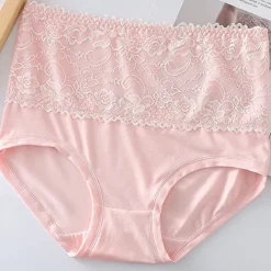 Clearance Women's Brief Underwear 1 PC Underwear Fashion Simple Sexy Lace Hole Flower High Waist Sexy Black Purple Pink M L XL Home Outfits Women Lingerie
