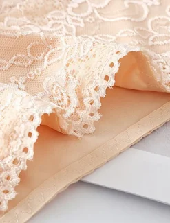 Online Women's Brief Underwear 1 PC Underwear Fashion Simple Sexy Lace Hole Flower High Waist Sexy Black Purple Pink M L XL Home Outfits Women Lingerie