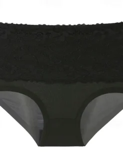 Online Women's Brief Underwear 1 PC Underwear Fashion Simple Sexy Lace Hole Flower High Waist Sexy Black Purple Pink M L XL Home Outfits Women Lingerie