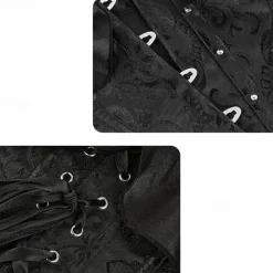 New Women's Bustier Corset Top Lace up Overbust Carnival Party Wedding Party Club Corsets Hot Sexy Pure Color Buckle Home Outfits Women Shapewear
