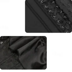 New Women's Bustier Corset Top Lace up Overbust Carnival Party Wedding Party Club Corsets Hot Sexy Pure Color Buckle Home Outfits Women Shapewear
