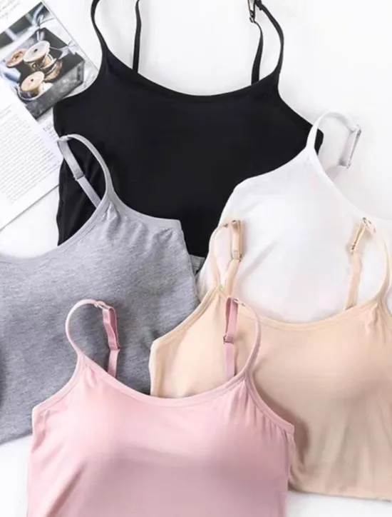 Online Women's Camisole Tank Top Solid Color Daily Casual Sleeveless Strap Regular Tops Daily Black White Pink Purple Fuchsia Summer Women Tank Tops & Camis