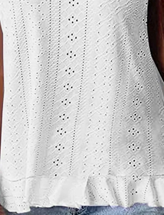 Hot Women's Camisole Tank Top Solid Color Stylish Casual Sleeveless Halter Neck Regular Tops Daily Eyelet Black White Sky Blue Summer Women Tank Tops & Camis|Blouses & Shirts
