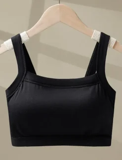 Women's Camisole Tank Top Basic Sleeveless Regular Tops Crew Neck Black White Brown Gray Summer Women Tank Tops & Camis