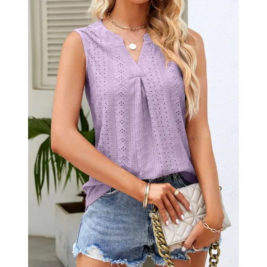 Hot Women's Camisole Tank Top Crew Neck White Pink Purple Green Summer Women Tank Tops & Camis