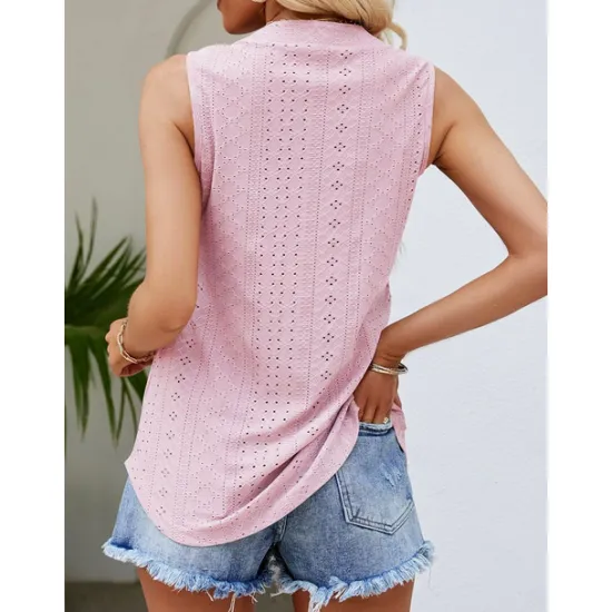 Hot Women's Camisole Tank Top Crew Neck White Pink Purple Green Summer Women Tank Tops & Camis