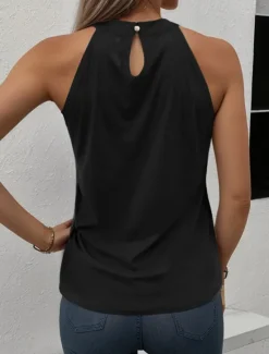 Sale Women's Camisole Tank Top Graphic Letter Stylish Casual Sleeveless Crew Neck Regular Tops Daily Print Black Pink Blue Green Summer Women Tank Tops & Camis