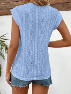 Sale Women's Camisole Tank Top Solid Color Daily Stylish Casual Sleeveless Crew Neck Regular Tops Daily White Sky Blue Purple Green Apricot Summer Women Tank Tops & Camis