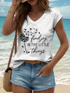 New Women's Camisole Tank Top Floral Graphic Butterfly Vintage Stylish Classic Sleeveless Short Sleeve V Neck Regular Tops Daily Vacation Wear Print Black White Yellow Pink Red Summer Spring Women Tank Tops & Camis