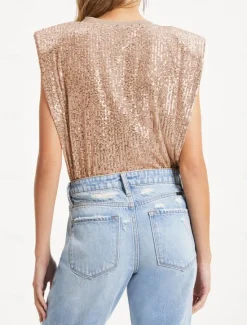 Discount Women's Camisole Tank Top Plain Sparkly Fashion Sleeveless Round Neck Regular Tops Casual Sequins Silver Black Pink Fuchsia Gold Summer Women Tank Tops & Camis