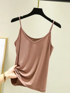 Women's Camisole Tank Top Solid Color Daily Sleeveless Crew Neck Regular Tops Daily Backless Light Blue Iron Gray Denim Blue Matcha green Black Summer Women Tank Tops & Camis