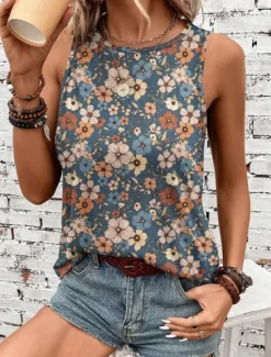Best Women's Camisole Tank Top Vest Fashion Streetwear Striped Print Sleeveless Regular Tops Crew Neck Casual Green Summer Women Tank Tops & Camis|Blouses & Shirts