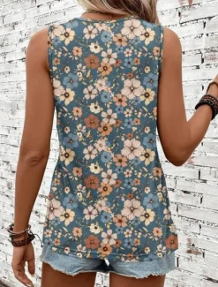 Best Women's Camisole Tank Top Vest Fashion Streetwear Striped Print Sleeveless Regular Tops Crew Neck Casual Green Summer Women Tank Tops & Camis|Blouses & Shirts