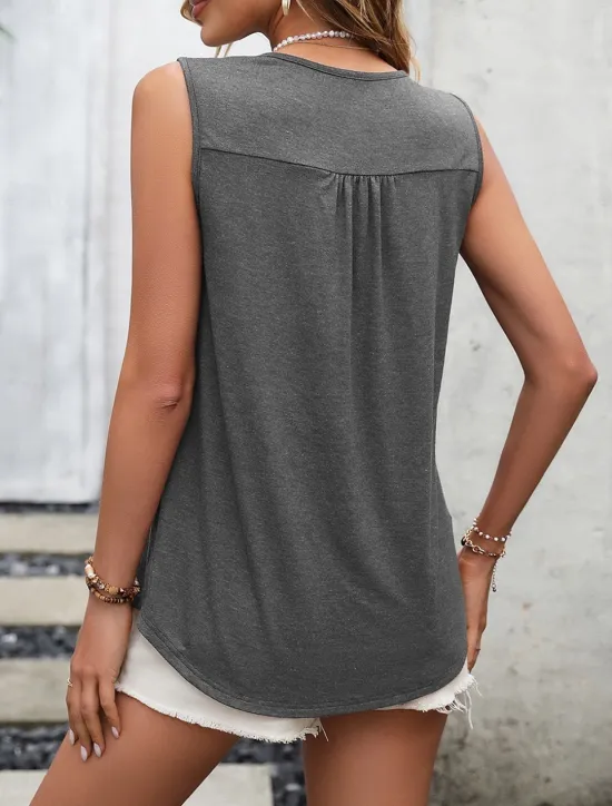 Women's Camisole Tank Top Graphic Fashion Modern Casual Sleeveless Square Neck Regular Tops Daily Going out Weekend Lace Wine Gray Summer Women Tank Tops & Camis