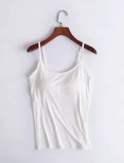 Online Women's Camisole Tank Top Solid Color Daily Basic Casual Sleeveless Strap Regular Tops Daily Backless Black White Pink Red Purple Summer Women Tank Tops & Camis