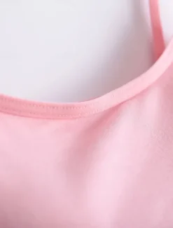 Online Women's Camisole Tank Top Solid Color Daily Basic Casual Sleeveless Strap Regular Tops Daily Backless Black White Pink Red Purple Summer Women Tank Tops & Camis