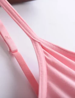 Online Women's Camisole Tank Top Solid Color Daily Basic Casual Sleeveless Strap Regular Tops Daily Backless Black White Pink Red Purple Summer Women Tank Tops & Camis