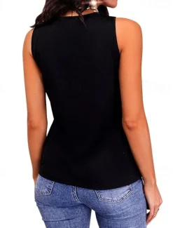 New Women's Camisole Tank Top Streetwear Metallic Casual Sparkly Sequins Sleeveless Regular Tops V Neck Party Holiday Weekend Black Red Blue Purple Women Tank Tops & Camis