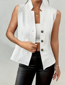Outlet Women's Camisole Tank Top Solid Color Elegant Daily Stylish Sleeveless V Neck Regular Tops Daily Holiday Buttons Black White Khaki Gray Summer Women Tank Tops & Camis