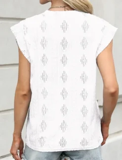 Women's Camisole Tank Top Solid Color Stylish Casual Sleeveless Crew Neck Regular Tops Daily Ruffle Black White Pink Summer Women Tank Tops & Camis|Blouses & Shirts