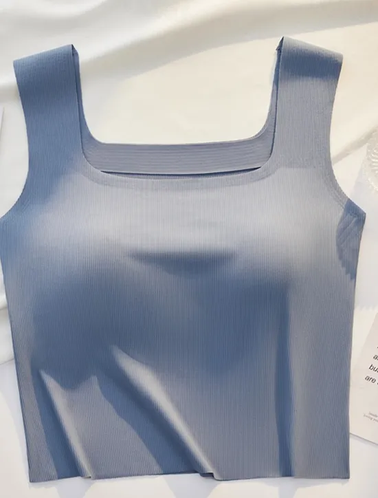 Online Women's Camisole Tank Top Basic Sleeveless Regular Tops Square Neck Black White Blue Green Beige Summer Women Tank Tops & Camis