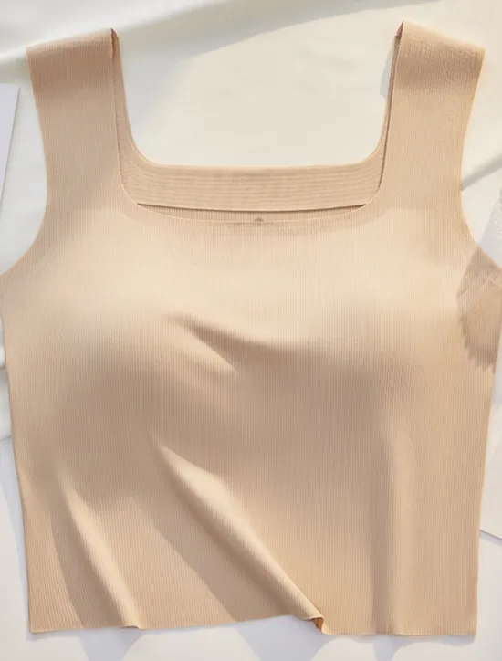 Online Women's Camisole Tank Top Basic Sleeveless Regular Tops Square Neck Black White Blue Green Beige Summer Women Tank Tops & Camis