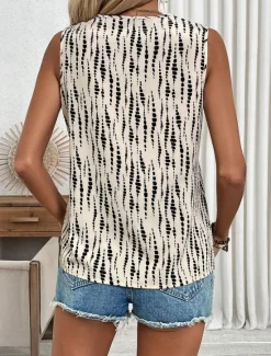 Outlet Women's Camisole Tank TopGraphic Polka Dot Stylish Casual Sleeveless V Neck Regular Tops Daily Print Pink Green Beige Summer Women Tank Tops & Camis