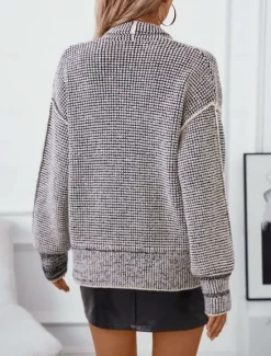 Outlet Women's Cardigan Fashion Daily Casual Abstract Waffle Open Front Knitted Long Sleeve Long Tops Knit Work Fall Winter Women Cardigans & Outerwears