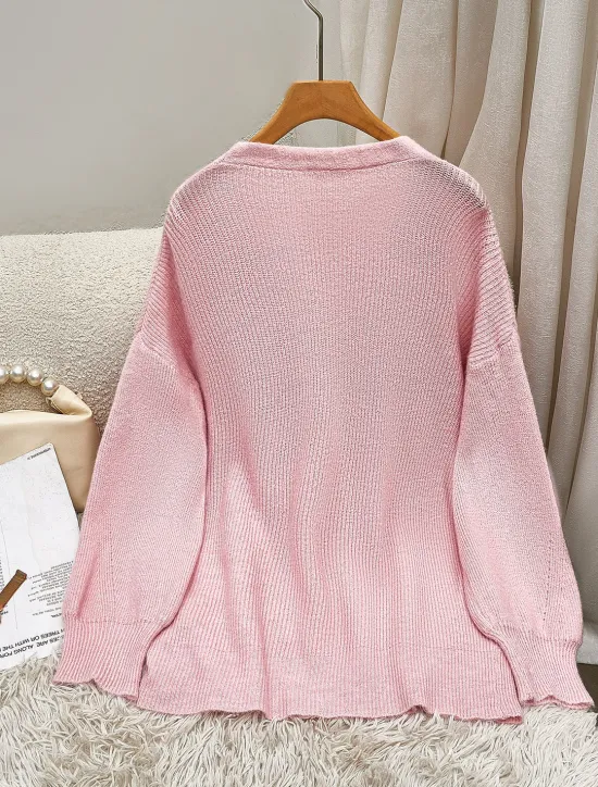 Discount Women's Cardigan Fashion Streetwear Daily Solid Color V Neck Knitted Long Sleeve Long Tops Knit Work White Fall Winter Women Cardigans & Outerwears